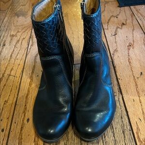 PIKOLINOS Black Leather Ankle Boots